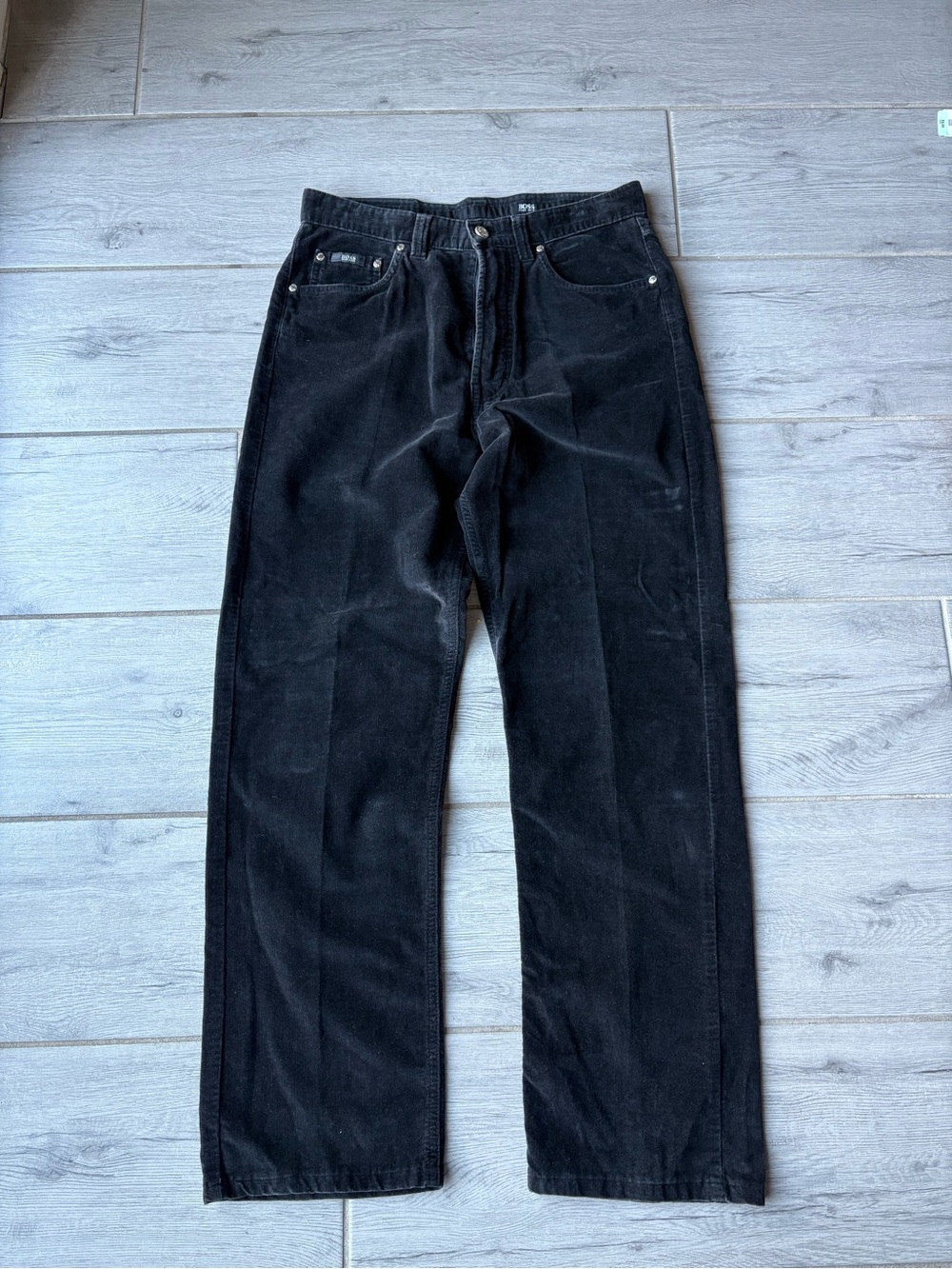 Y2K HUGO BOSS ALABAMA BLACK PANTS W32